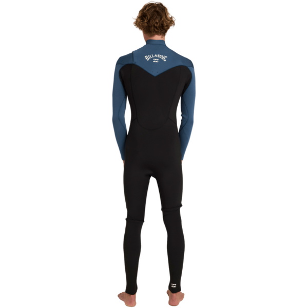 2026 Billabong Mens Absolute Core 4/3mm Chest Zip Wetsuit ABYW100294 - Dark Denim